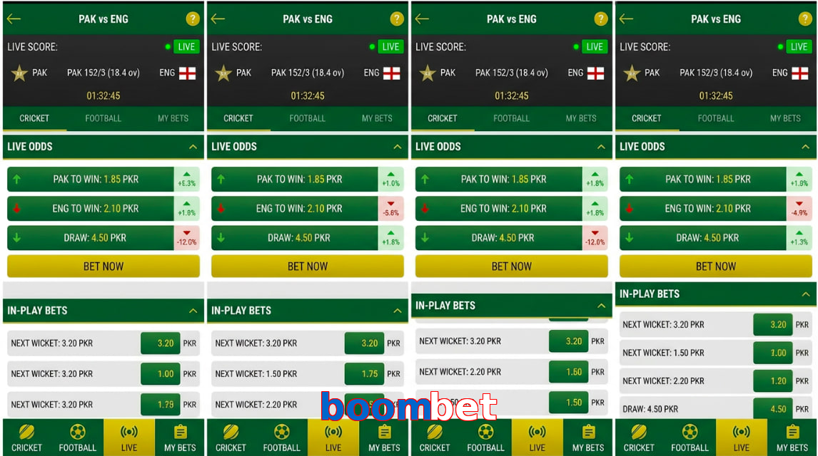 Game list for Boombet bet section
