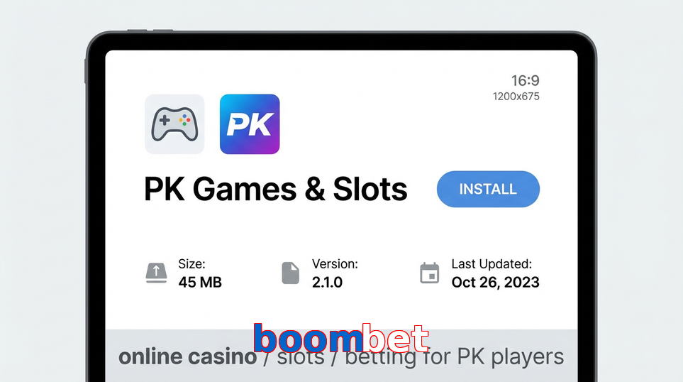 Game list for Boombet gameapk section