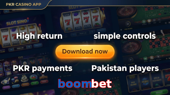 Main screen of Boombet gamedownload page for PK players